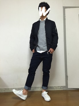 「shirts．（シャツ）のアイテム」を使った、GENKIさん（メンズ・168cm）の秋コーディネート