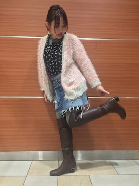 「ニーハイブーツ」｜ORientalTRaffic さんすて岡山店さん（レディース・152cm）の秋コーディネート