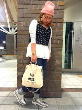 「メタリック」｜ORientalTRaffic さんすて岡山店さん（レディース・152cm）の春コーディネート