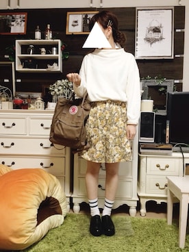 「SMELLY（スメリー）のアイテム（ピアス（両耳用））」を使った、木の子さん（レディース・153cm）の春コーディネート