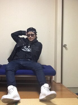 「STUSSY（ステューシー）のアイテム（デニムジャケット）」を使った、Kさん（メンズ・165cm）の秋コーディネート