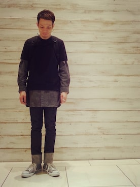 「アイテム（バックパック/リュック）」を使った、fuzeeさん（メンズ・175cm）の春コーディネート