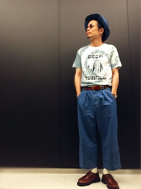 「アイテム（ゴールド系）」を使った、fuzeeさん（メンズ・175cm）の夏コーディネート