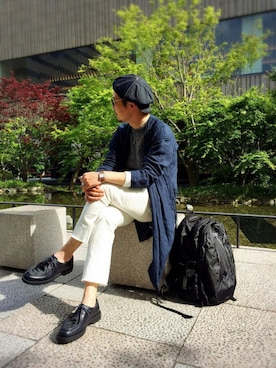 「アイテム（キャスケット）」を使った、fuzeeさん（メンズ・175cm）の春コーディネート