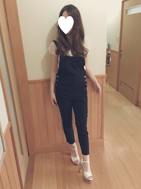 「SNIDEL（スナイデル）のアイテム（Tシャツ/カットソー、ホワイト系）」を使った、えっか♡さん（レディース）の秋コーディネート
