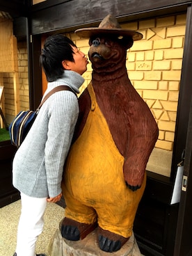 「アイテム（ボディバッグ/ウエストポーチ、ブルー系）」を使った、こすけさん（メンズ・160cm）の春コーディネート