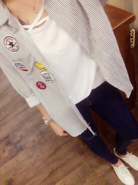 「sweesa（スウィーサ）のアイテム」を使った、cianさん（レディース・163cm）の秋コーディネート