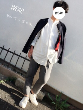 「誕生日」｜「アイテム（MA-1）」を使った、てつさん（メンズ・164cm）の春コーディネート