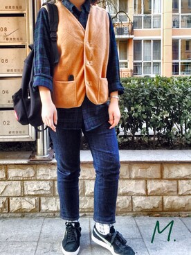 「Manhattan Portage」｜momoomiさん（レディース・158cm）の冬コーディネート