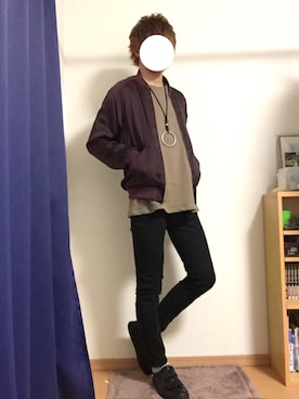 「HARE（ハレ）のダブルベルトスニーカー(HARE)（スニーカー）」を使った、ほーすけさん（メンズ・175cm）の秋コーディネート