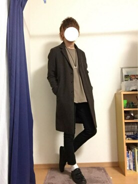 「さむい！」｜ほーすけさん（メンズ・175cm）の冬コーディネート