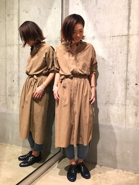 「アイテム（シャツワンピース）」を使った、MAIさん（レディース・164cm・20代）の夏コーディネート