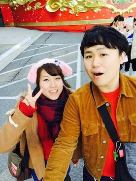 「USJ」｜「アイテム（財布/小物）」を使った、とすさん（メンズ・175cm）の冬コーディネート