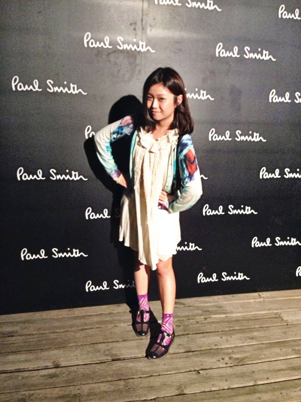 「Paul Smithのアイテム（ブルゾン、その他）」を使った、白萱さん（レディース・156cm）の秋コーディネートの1枚目の写真