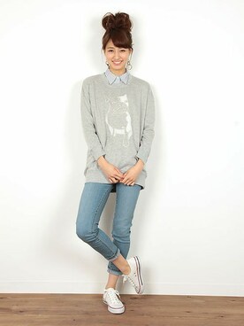 「パグ」｜フェリーニさん（レディース・166cm）の秋コーディネート