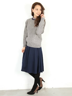 「FELLINI（フェリーニ）のアイテム」を使った、フェリーニさん（レディース・156cm）の秋コーディネート