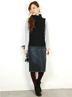 「FELLINI（フェリーニ）のアイテム」を使った、フェリーニさん（レディース・162cm）の秋コーディネート