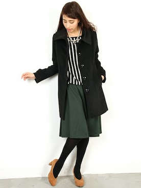 「FELLINI（フェリーニ）のアイテム」を使った、フェリーニさん（レディース・166cm）の冬コーディネート