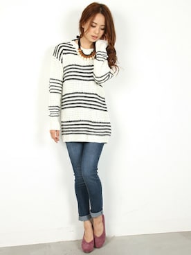 「FELLINI（フェリーニ）のアイテム」を使った、フェリーニさん（レディース・156cm）の冬コーディネート