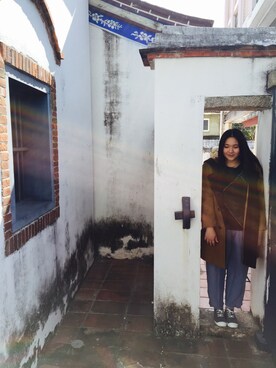 「アイテム（その他シューズ、グレー系）」を使った、Ceciliaさん（レディース・168cm）の冬コーディネート