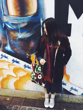 「アイテム（その他シューズ、グレー系）」を使った、Ceciliaさん（レディース・168cm）の春コーディネート