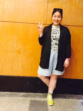 「アイテム（アナログ腕時計、ピンク系）」を使った、Ceciliaさん（レディース・168cm）の春コーディネート