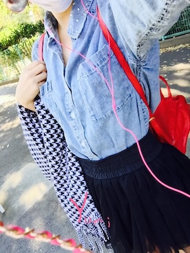 「寒かった」｜「アイテム（スカート）」を使った、yumiiiiiiiさん（レディース・156cm）の秋コーディネート