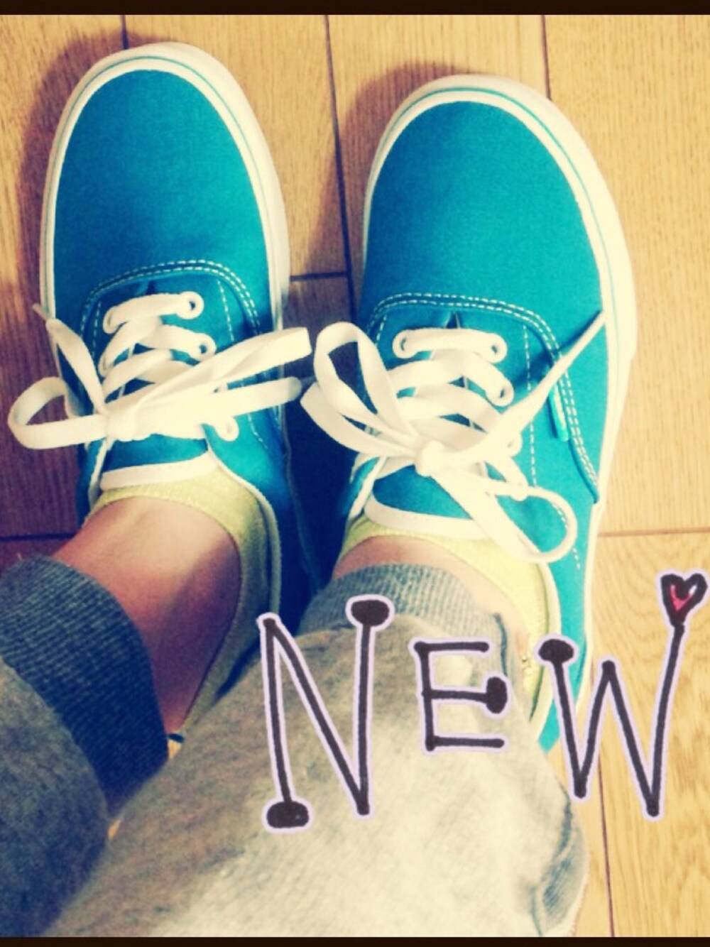 「スニーカー、ペタンコ靴、楽チンコーデ、ブルー、水色、VANS」｜「VANSのアイテム（スニーカー、ブルー系）」を使った、ziziさん（レディース・153cm）の春コーディネートの1枚目の写真