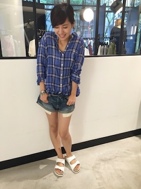 「TATAMI(タタミ)のアイテム」を使った、ARIさん(レディース・154cm)の夏コーディネート