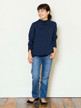 「NINA RICCI（ニナリッチ）のアイテム」を使った、ARIさん（レディース・154cm）の秋コーディネート