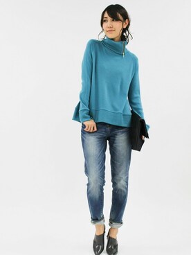 BARNYARDSTORM本部さん（レディース・167cm）の秋コーディネート