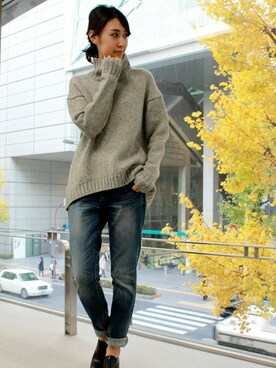 BARNYARDSTORM本部さん（レディース・167cm）の冬コーディネート