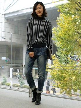 BARNYARDSTORM本部さん（レディース・167cm）の冬コーディネート