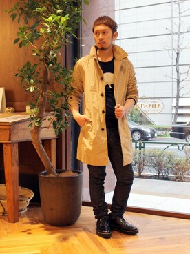 「BARNYARDSTORM（バンヤードストーム）のアイテム（ジャケット/アウター）」を使った、BARNYARDSTORM本部さん（メンズ・174cm）の春コーディネート