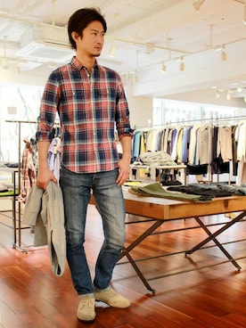 BARNYARDSTORM本部さん（メンズ・178cm）の春コーディネート