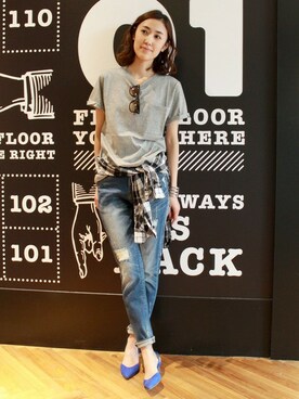 BARNYARDSTORM本部さん（レディース・167cm）の春コーディネート