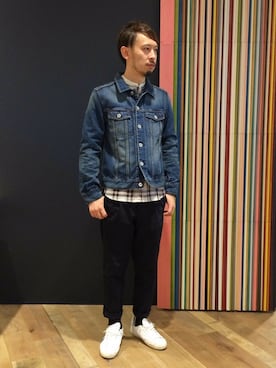 「BARNYARDSTORM（バンヤードストーム）のアイテム（ジャケット/アウター）」を使った、BARNYARDSTORM本部さん（メンズ・174cm）の秋コーディネート