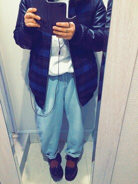 「Honeys（ハニーズ）のアイテム（スタジャン）」を使った、NoMさん（レディース・153cm）の春コーディネート