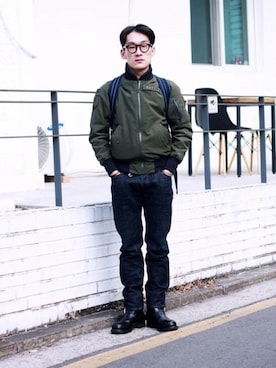「COVERNAT」｜「アイテム（ジャケット/アウター）」を使った、양경모さん（メンズ・173cm）の夏コーディネート