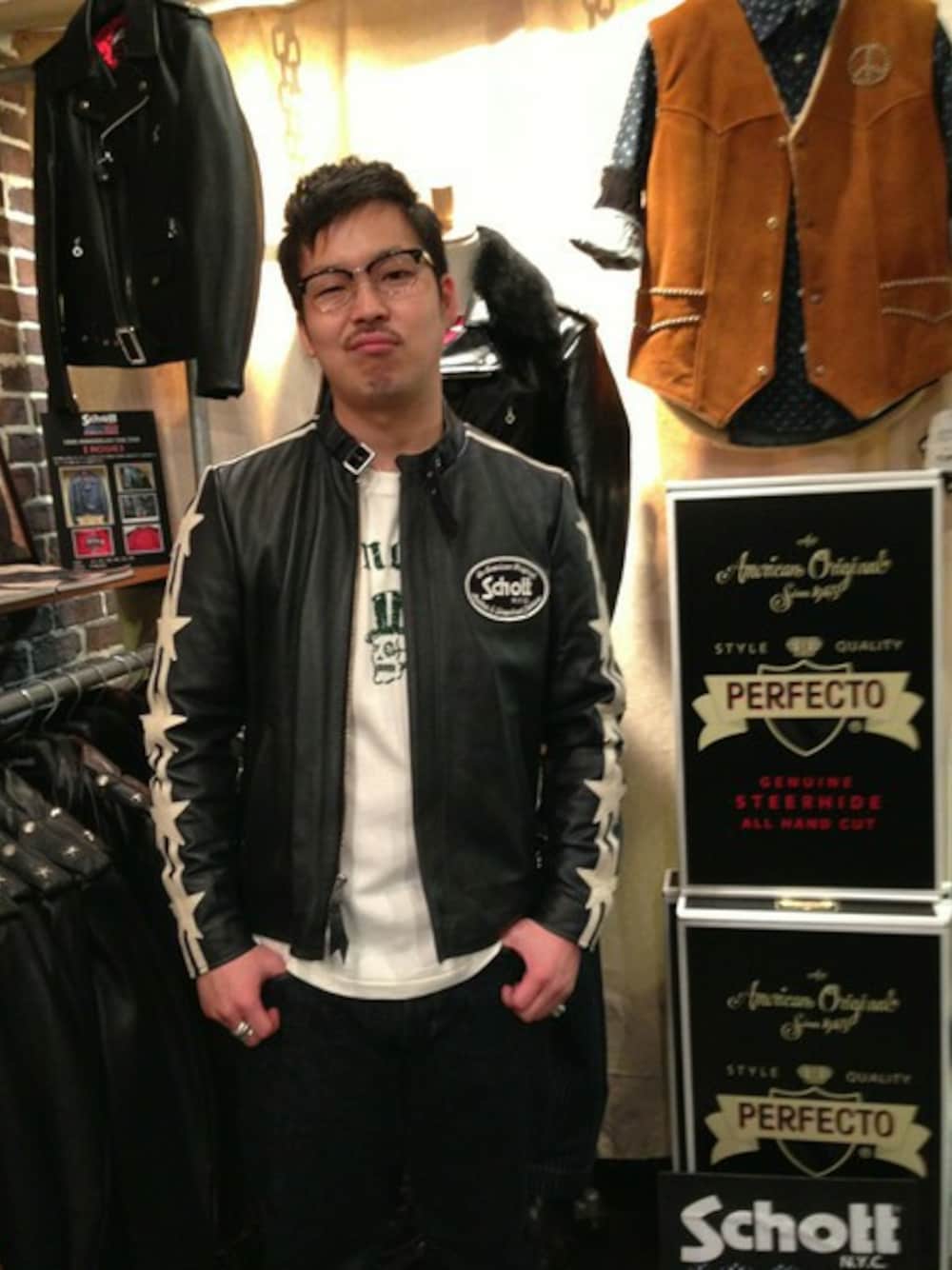 Schott ショット クラシック レーサー ライダース レザージャケット XL