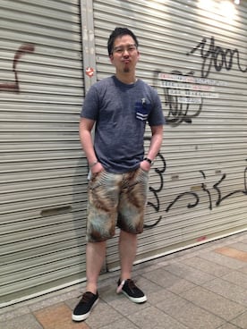 「へザー」｜kawakamiさん（メンズ・171cm）の夏コーディネート