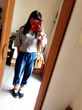 「ミカヅキモモコ（ミカヅキモモコ）のアイテム（ピアス（両耳用））」を使った、sariさん（レディース・148cm）の夏コーディネート