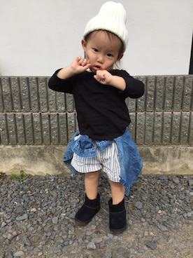 りんこさん（キッズ・80cm）の秋コーディネート