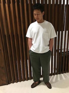 「Adam et Rope A・E・R（アダムエロペ）のアイテム（パンツ）」を使った、DDさん（メンズ・173cm）の夏コーディネート