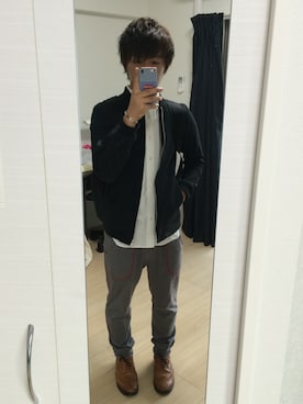 「アイテム（バングル/リストバンド）」を使った、Yuichi-77さん（メンズ・165cm・10代）の春コーディネート