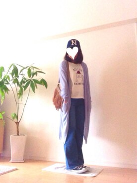 「JACKROSE（ジャックローズ）のアイテム（キャップ）」を使った、kozumiさん（レディース・161cm）の春コーディネート