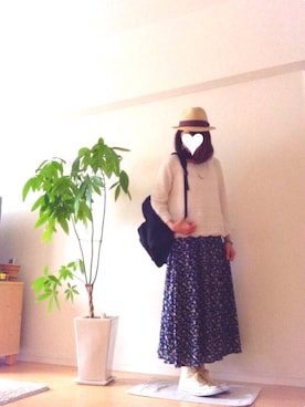 「ハットコーデ」｜kozumiさん（レディース・161cm）の春コーディネート