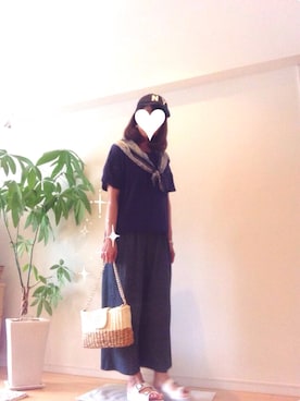 kozumiさん（レディース・161cm）の夏コーディネート