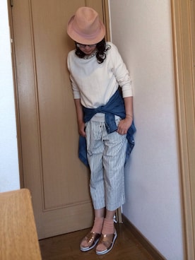 「スエット」｜ニモさん（レディース・159cm）の夏コーディネート