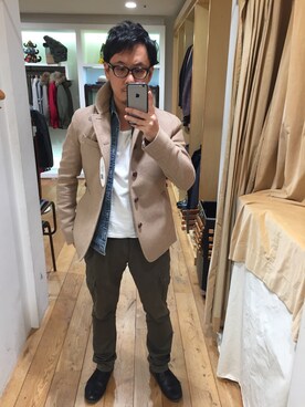 「アイテム（その他アウター）」を使った、ShinpeiYashimaさん（メンズ・175cm・30代）の秋コーディネート